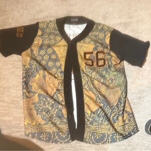 Fantasy Graphic Jersey - Black and Gold